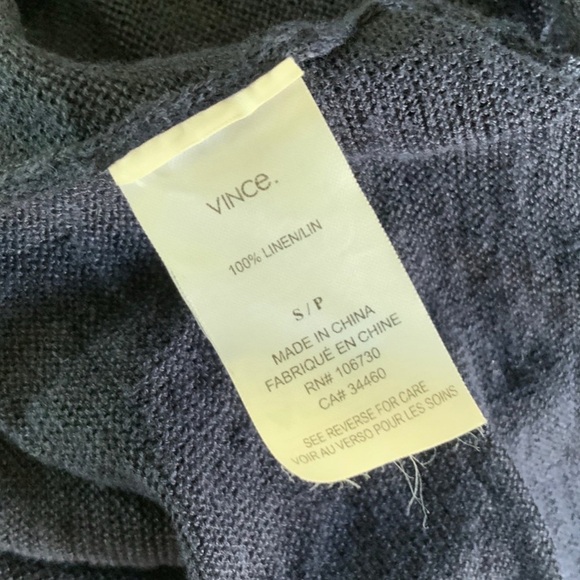 Vince Crewneck Linen Sweater Size S - Picture 4 of 4
